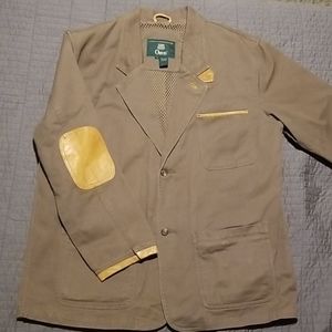 Orvis zambezi jacket with leather accents, L